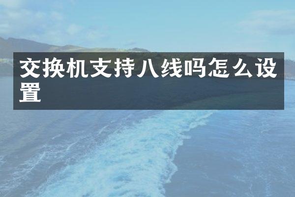 交换机支持八线吗怎么设置