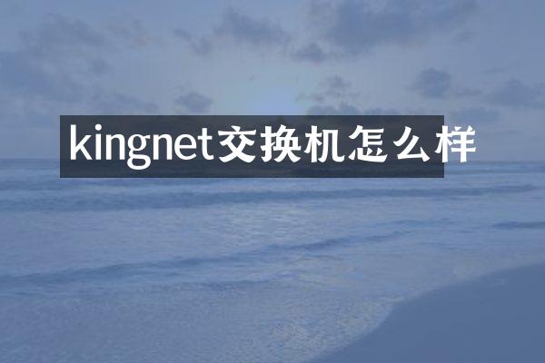 kingnet交换机怎么样