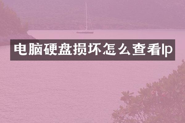 电脑硬盘损坏怎么查看Ip