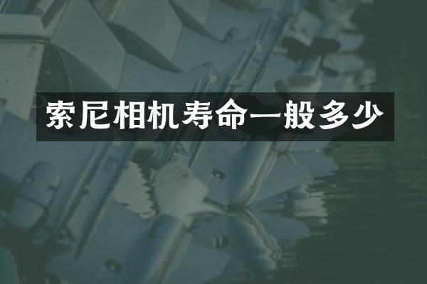 相机寿命一般多少