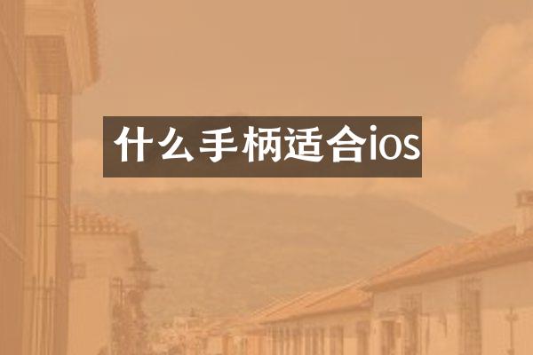 什么手柄适合ios