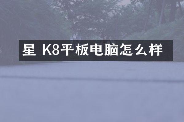 星亞 K8平板电脑怎么样