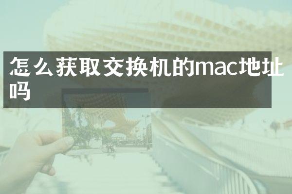 怎么获取交换机的mac地址吗
