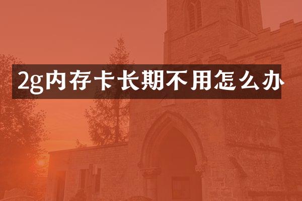 2g内存卡长期不用怎么办