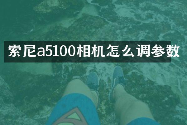 a5100相机怎么调参数