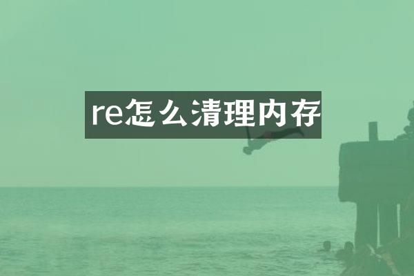 re怎么清理内存