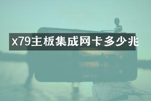 x79主板集成网卡多少兆