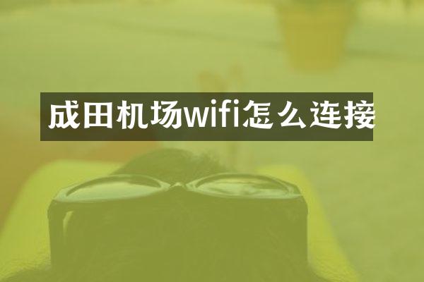 成田机场wifi怎么连接
