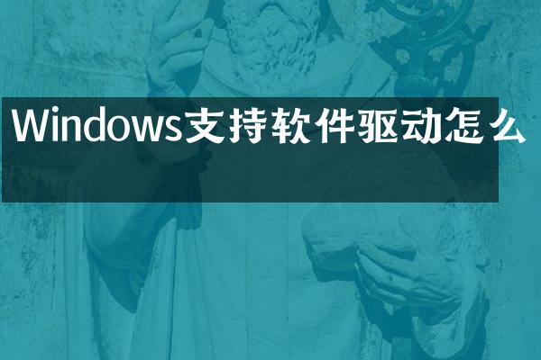 Windows支持软件驱动怎么放