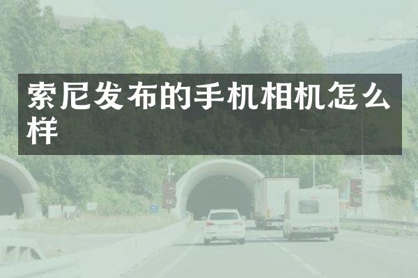 发布的手机相机怎么样