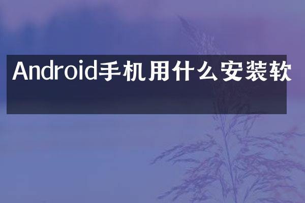 Android手机用什么安装软件