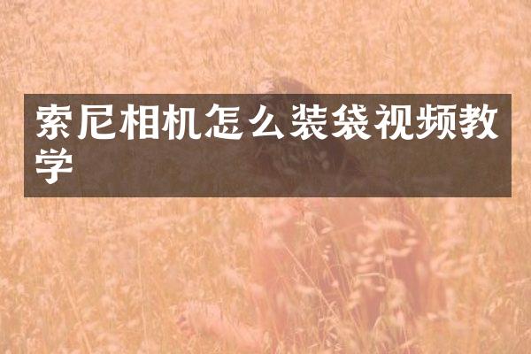 相机怎么装袋视频教学