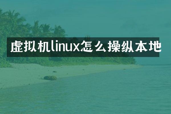 虚拟机linux怎么操纵本地