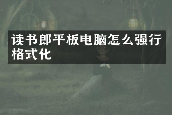 读书郎平板电脑怎么强行格式化