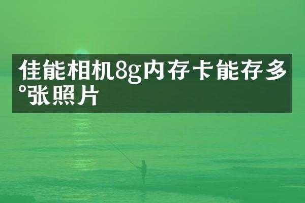 佳能相机8g内存卡能存多少张照片