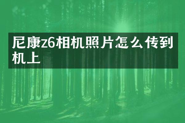 尼康z6相机照片怎么传到手机上