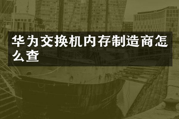 华为交换机内存制造商怎么查