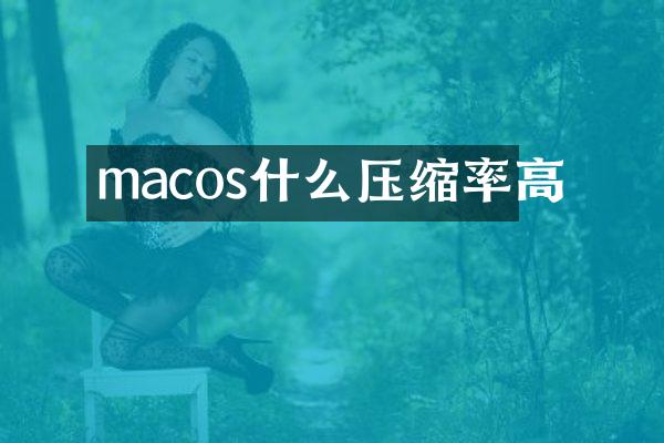 macos什么压缩率高