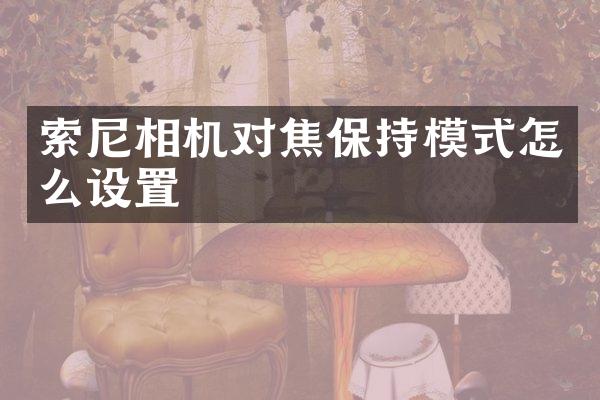 相机对焦保持模式怎么设置