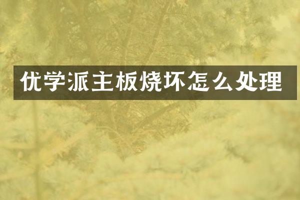 优学派主板烧坏怎么处理