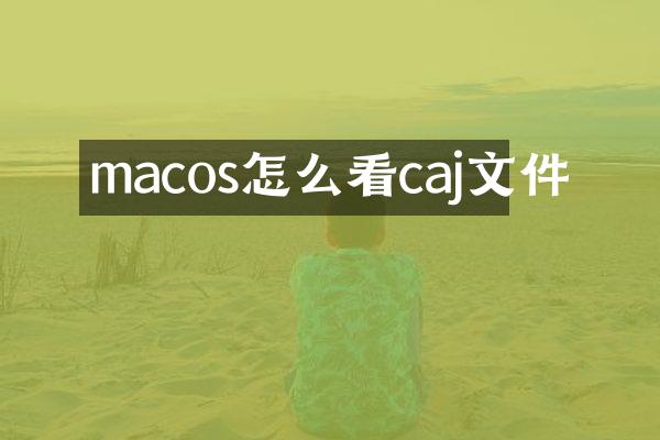 macos怎么看caj文件