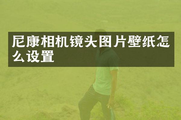 尼康相机镜头图片壁纸怎么设置