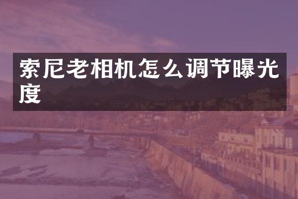 老相机怎么调节曝光度