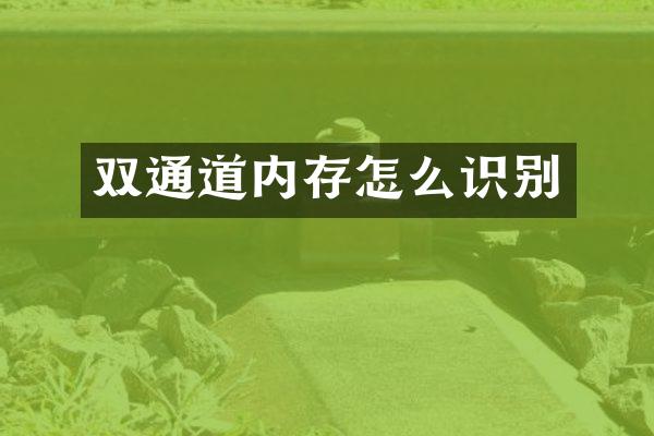 双通道内存怎么识别