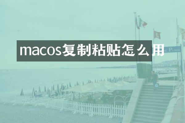 macos复制粘贴怎么用