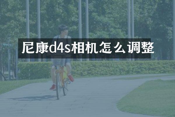尼康d4s相机怎么调整
