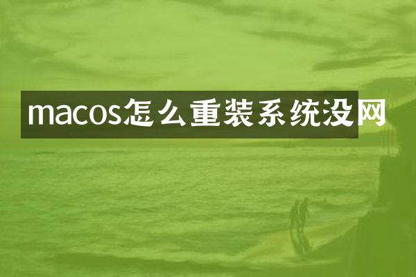 macos怎么重装系统没网