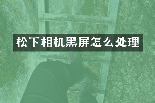 相机黑屏怎么处理