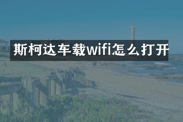 斯柯达车载wifi怎么打开