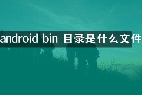 android bin 目录是什么文件