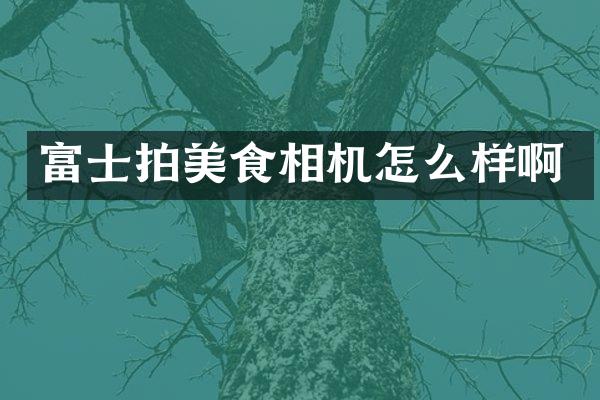 富士拍美食相机怎么样啊