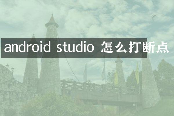 android studio 怎么打断点