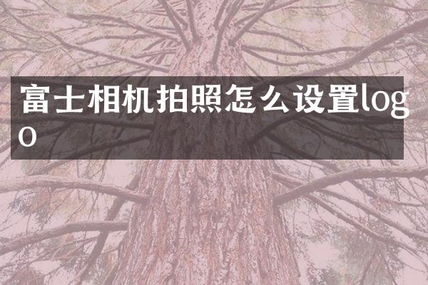 富士相机拍照怎么设置logo