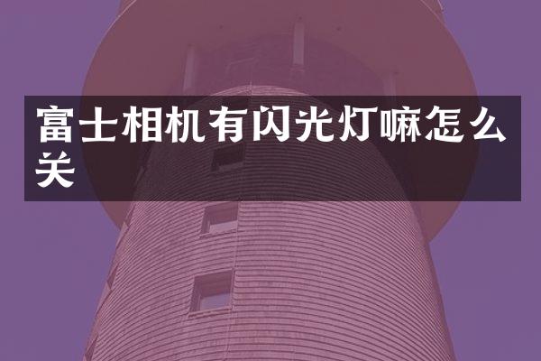 富士相机有闪光灯嘛怎么关