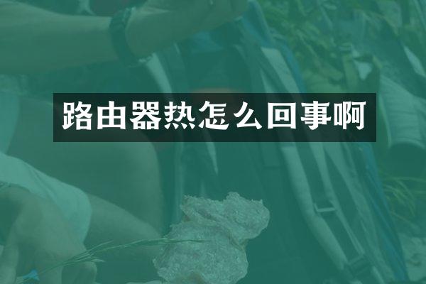 路由器热怎么回事啊
