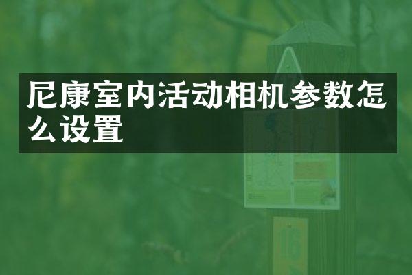 尼康室内活动相机参数怎么设置