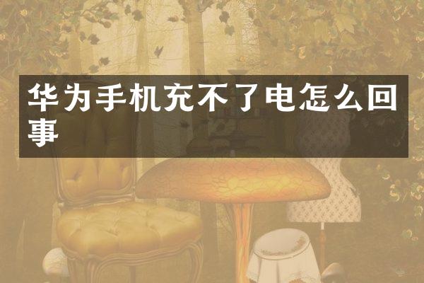华为手机充不了电怎么回事
