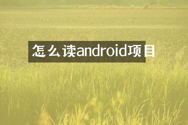 怎么读android项目