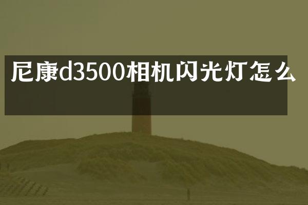 尼康d3500相机闪光灯怎么关
