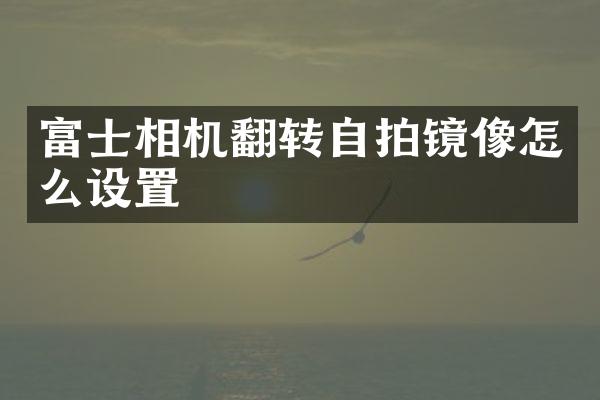 富士相机翻转镜像怎么设置