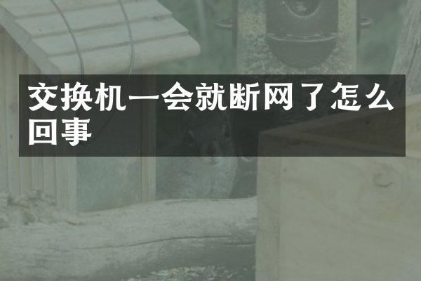交换机一会就断网了怎么回事