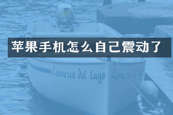苹果手机怎么自己震动了