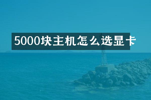 5000块主机怎么选显卡