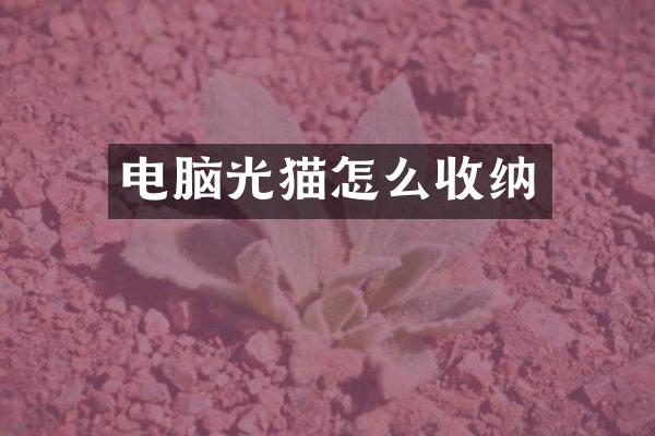 电脑光猫怎么收纳