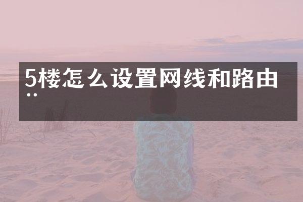 5楼怎么设置网线和路由器