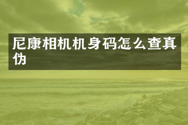 尼康相机机身码怎么查真伪